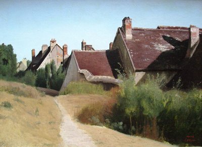 Taloja lähellä Orleansia tekijältä Jean Baptiste Camille Corot